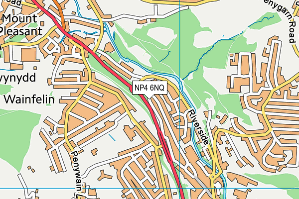 NP4 6NQ map - OS VectorMap District (Ordnance Survey)
