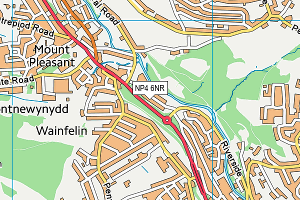 NP4 6NR map - OS VectorMap District (Ordnance Survey)