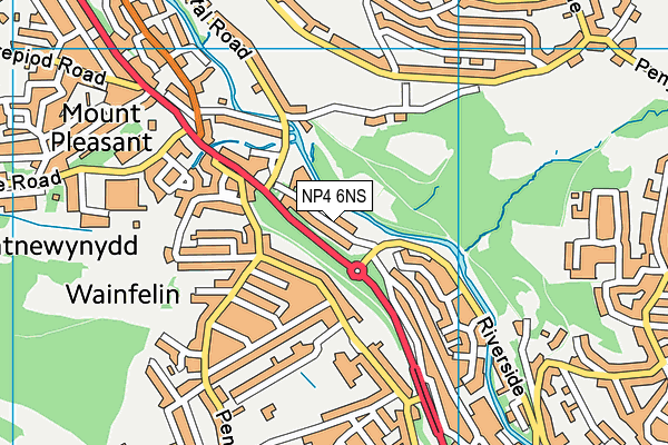 NP4 6NS map - OS VectorMap District (Ordnance Survey)