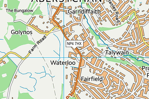 NP4 7HX map - OS VectorMap District (Ordnance Survey)