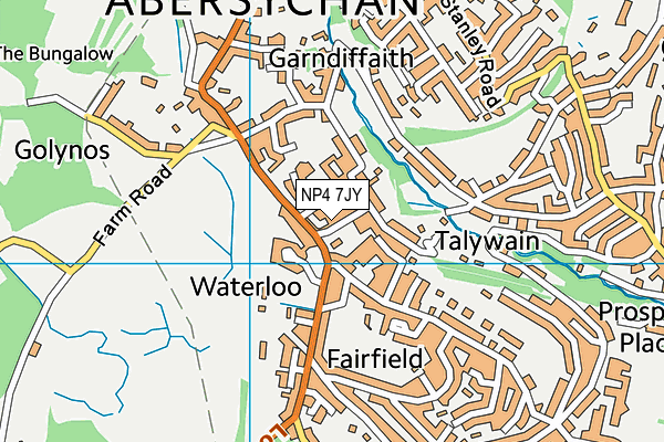 NP4 7JY map - OS VectorMap District (Ordnance Survey)