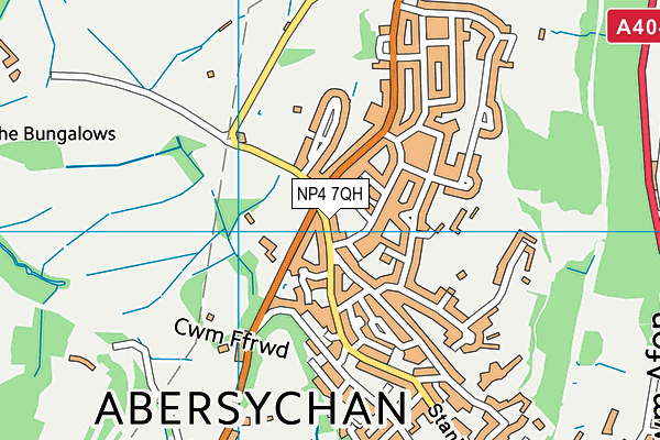 NP4 7QH map - OS VectorMap District (Ordnance Survey)