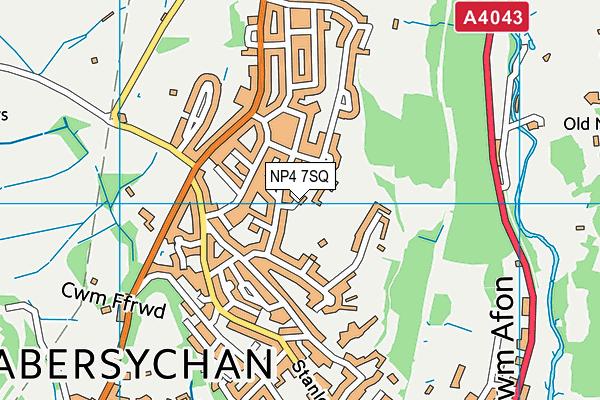 NP4 7SQ map - OS VectorMap District (Ordnance Survey)