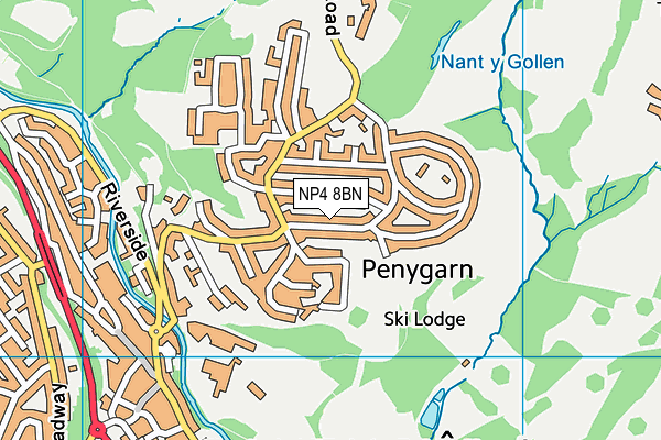 NP4 8BN map - OS VectorMap District (Ordnance Survey)