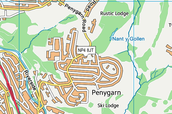 NP4 8JT map - OS VectorMap District (Ordnance Survey)