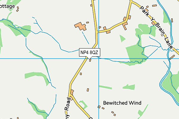 NP4 8QZ map - OS VectorMap District (Ordnance Survey)
