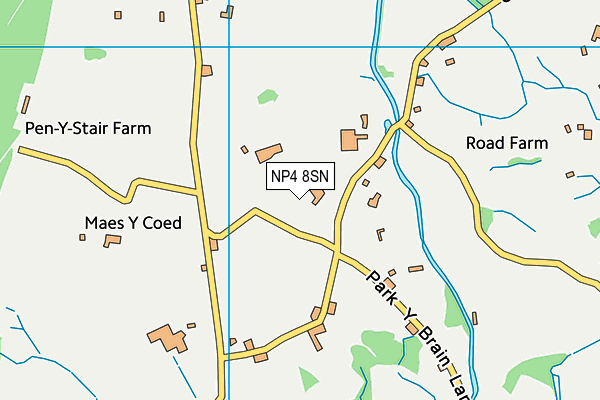 NP4 8SN map - OS VectorMap District (Ordnance Survey)
