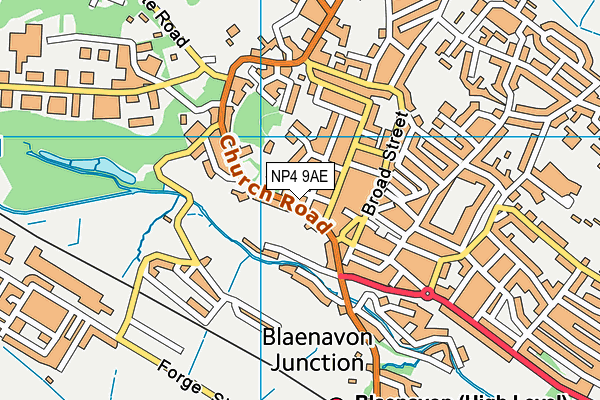 NP4 9AE map - OS VectorMap District (Ordnance Survey)
