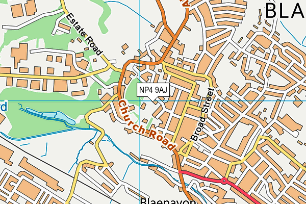 NP4 9AJ map - OS VectorMap District (Ordnance Survey)