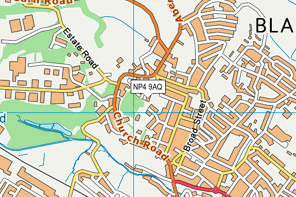 NP4 9AQ map - OS VectorMap District (Ordnance Survey)