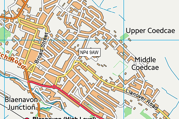 NP4 9AW map - OS VectorMap District (Ordnance Survey)