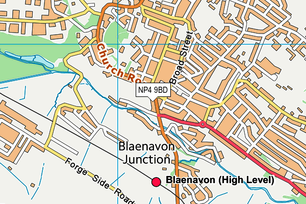 NP4 9BD map - OS VectorMap District (Ordnance Survey)