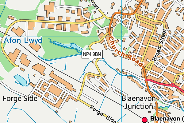 NP4 9BN map - OS VectorMap District (Ordnance Survey)