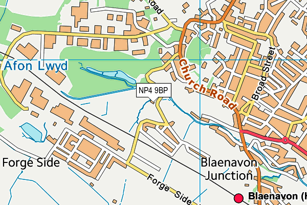 NP4 9BP map - OS VectorMap District (Ordnance Survey)