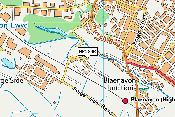 NP4 9BR map - OS VectorMap District (Ordnance Survey)