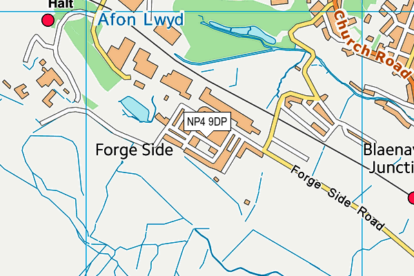 NP4 9DP map - OS VectorMap District (Ordnance Survey)