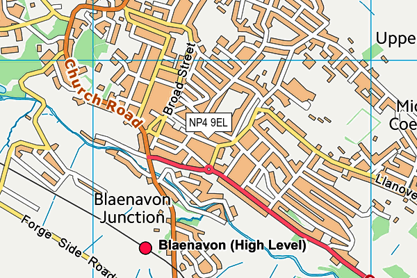 NP4 9EL map - OS VectorMap District (Ordnance Survey)