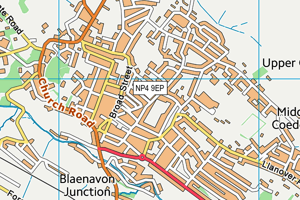 NP4 9EP map - OS VectorMap District (Ordnance Survey)