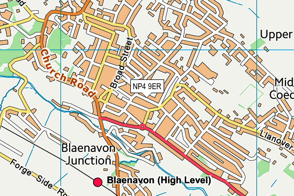 NP4 9ER map - OS VectorMap District (Ordnance Survey)