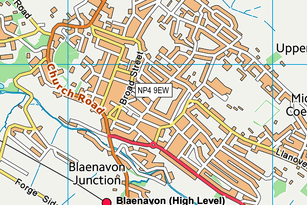 NP4 9EW map - OS VectorMap District (Ordnance Survey)