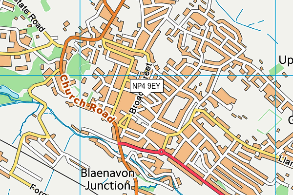NP4 9EY map - OS VectorMap District (Ordnance Survey)