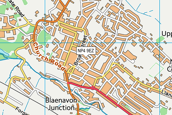 NP4 9EZ map - OS VectorMap District (Ordnance Survey)