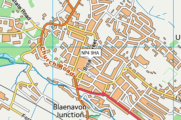 NP4 9HA map - OS VectorMap District (Ordnance Survey)