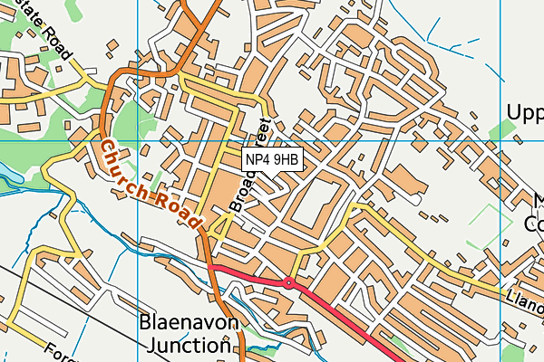 NP4 9HB map - OS VectorMap District (Ordnance Survey)