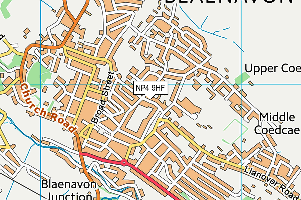 NP4 9HF map - OS VectorMap District (Ordnance Survey)