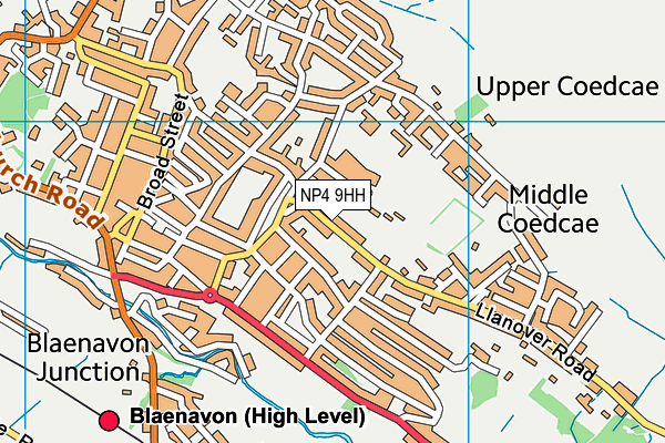 NP4 9HH map - OS VectorMap District (Ordnance Survey)
