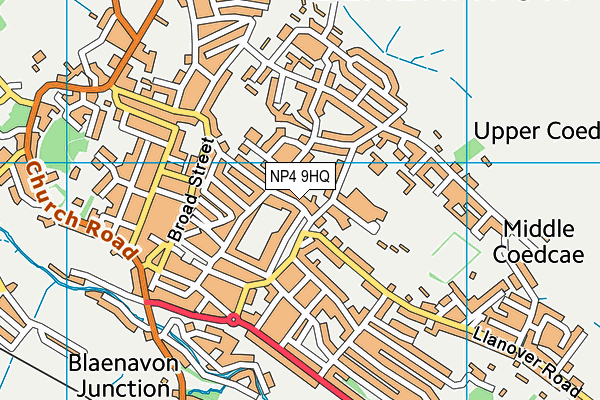NP4 9HQ map - OS VectorMap District (Ordnance Survey)