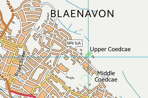 NP4 9JA map - OS VectorMap District (Ordnance Survey)