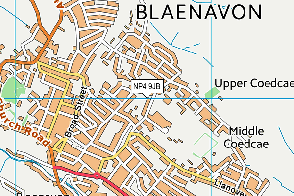 NP4 9JB map - OS VectorMap District (Ordnance Survey)