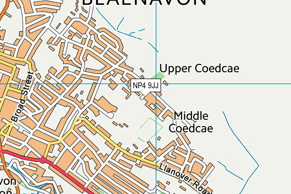 NP4 9JJ map - OS VectorMap District (Ordnance Survey)