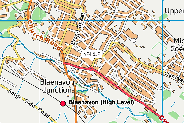 NP4 9JP map - OS VectorMap District (Ordnance Survey)