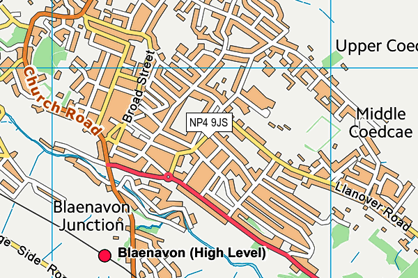 NP4 9JS map - OS VectorMap District (Ordnance Survey)