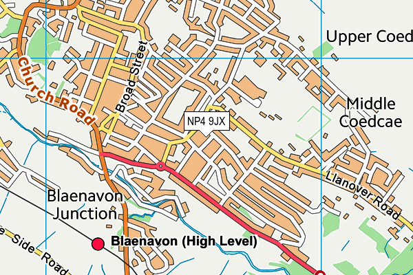 NP4 9JX map - OS VectorMap District (Ordnance Survey)