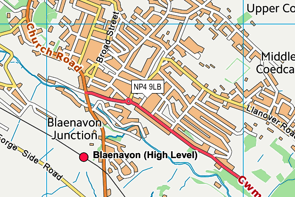 NP4 9LB map - OS VectorMap District (Ordnance Survey)