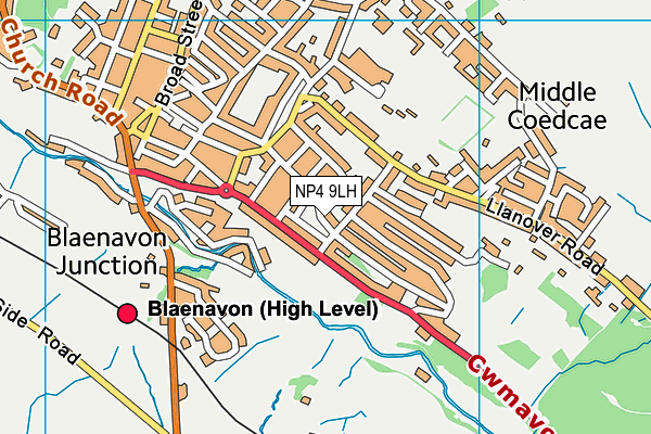 NP4 9LH map - OS VectorMap District (Ordnance Survey)