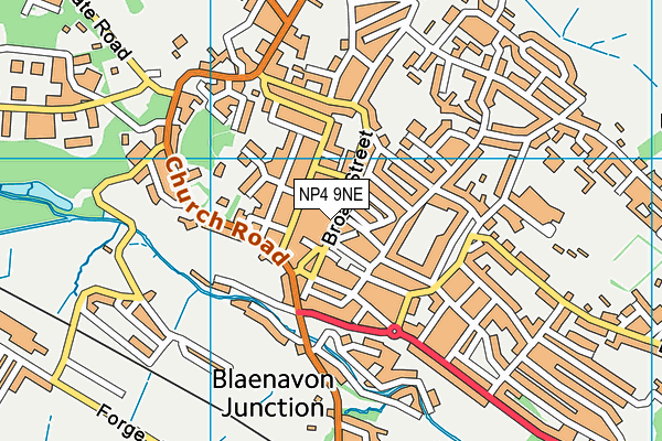 NP4 9NE map - OS VectorMap District (Ordnance Survey)