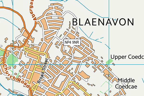 NP4 9NR map - OS VectorMap District (Ordnance Survey)