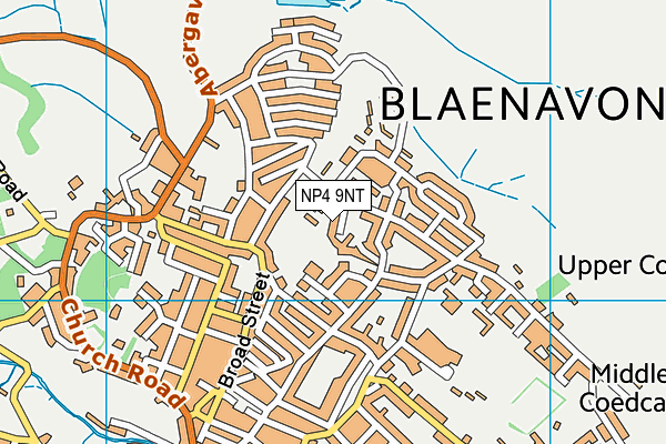 NP4 9NT map - OS VectorMap District (Ordnance Survey)