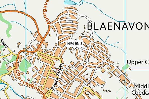 NP4 9NU map - OS VectorMap District (Ordnance Survey)