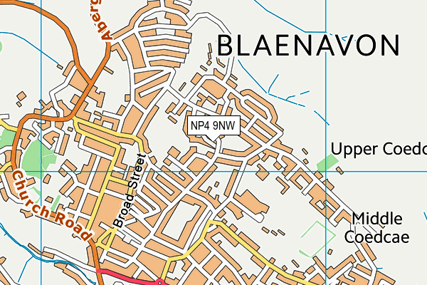 NP4 9NW map - OS VectorMap District (Ordnance Survey)