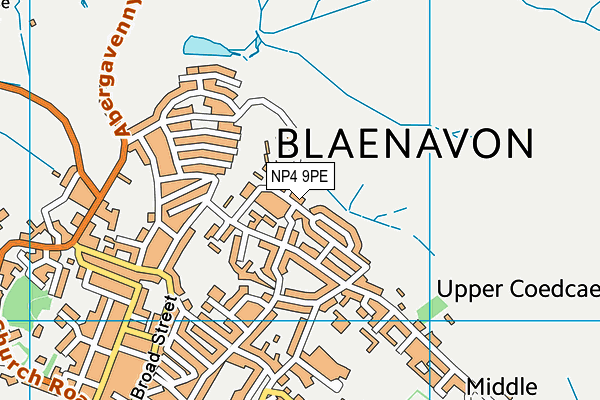 NP4 9PE map - OS VectorMap District (Ordnance Survey)