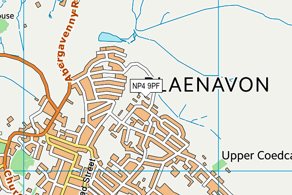 NP4 9PF map - OS VectorMap District (Ordnance Survey)