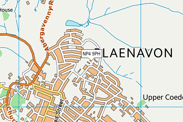 NP4 9PH map - OS VectorMap District (Ordnance Survey)