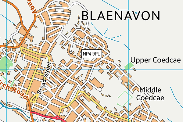 NP4 9PL map - OS VectorMap District (Ordnance Survey)