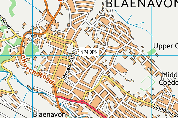NP4 9PN map - OS VectorMap District (Ordnance Survey)