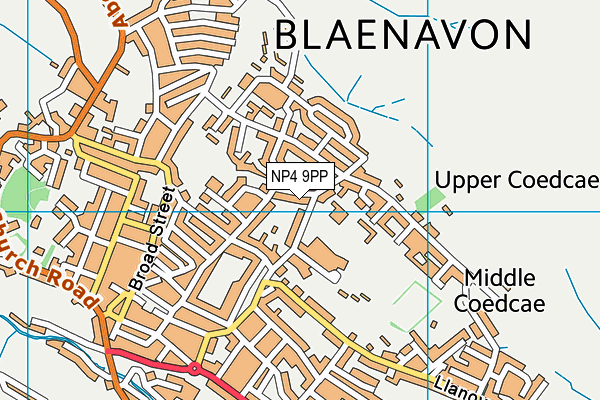 NP4 9PP map - OS VectorMap District (Ordnance Survey)